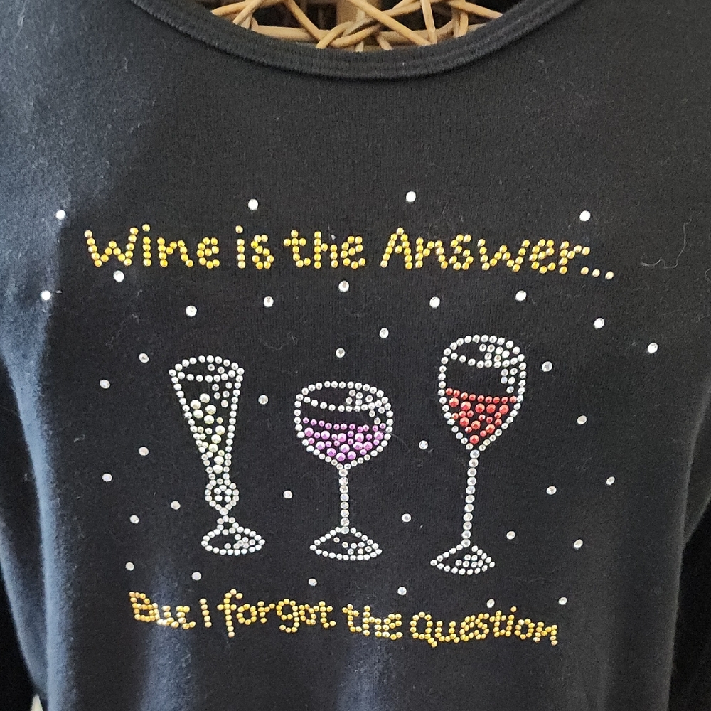 Smart Tees Wine Is The Answer